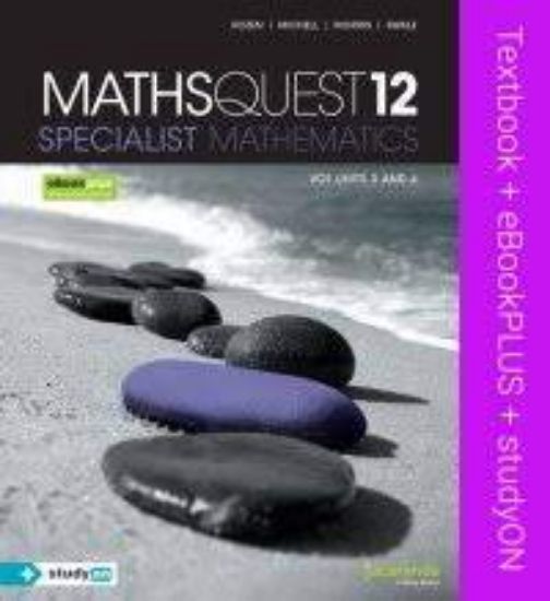 Picture of MATHS QUEST 11 SPECIALIST MATHEMATICS VCE UNITS 1&2 EBOOKPLUS (CARD) + STUDYON SPEC MATHS U1&2 (CARD) + MQ 11 SPECMATHS SOLUTIONS MANUAL (CARD)