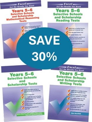 Picture of Excel Selective Schools and Scholarship Tests Years 5-6  Value Pack 4