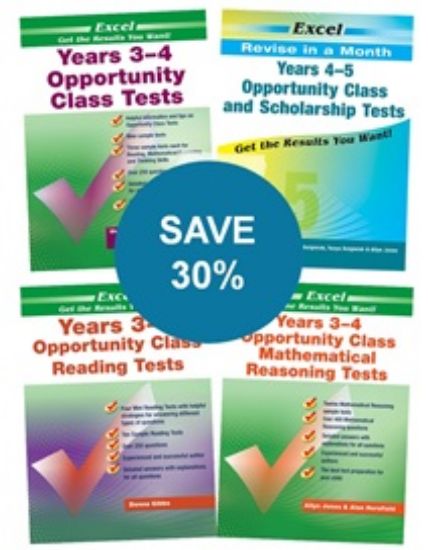 Picture of Excel Opportunity Class  Tests Years 3–4 Value Pack 4